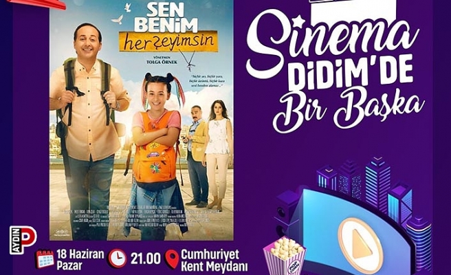 Didim'de Babalar Günü'ne özel arabalı sinema etkinliği