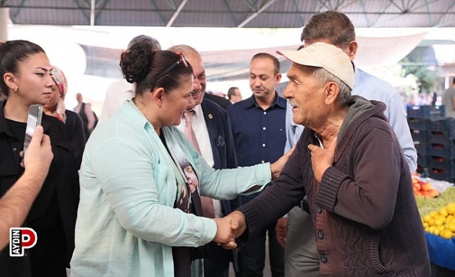 Başkan Çerçioğlu, Sultanhisar Pazarı’nda vatandaşlarla buluştu
