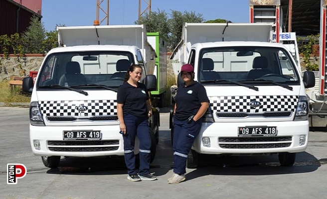 Çine’de çöp taksiler kadın şoförlere emanet