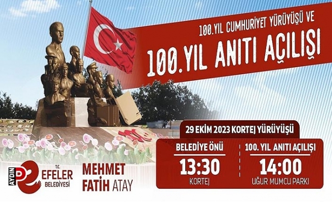 Efeler’de muhteşem 100. yıl kutlaması