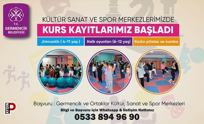 Germencik’te kurs kayıtları başladı