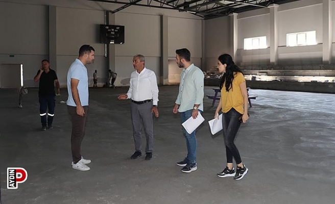 Koçarlı Spor Salonu İnşaatında sona gelindi