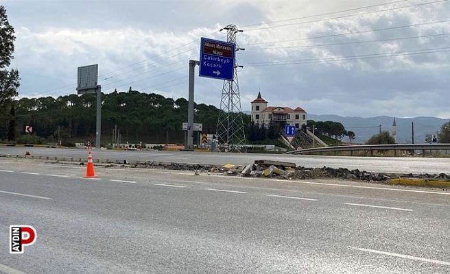 Aydın-Muğla karayolu üzerindeki Koçarlı kavşağı trafiğe kapatıldı