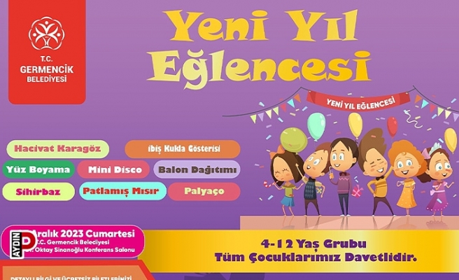 Germencik'te çocuklar için yeni yıl eğlencesi düzenlenecek