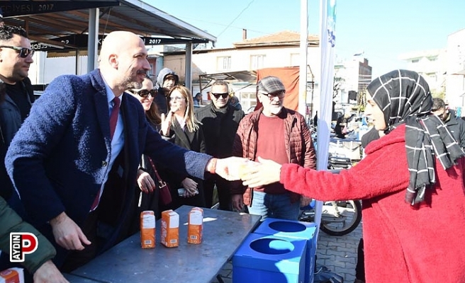 Söke Belediyesi’nden geri dönüşüme destekte bulunan vatandaşlara hediye