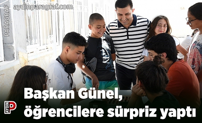 Başkan Günel, öğrencilere sürpriz yaptı