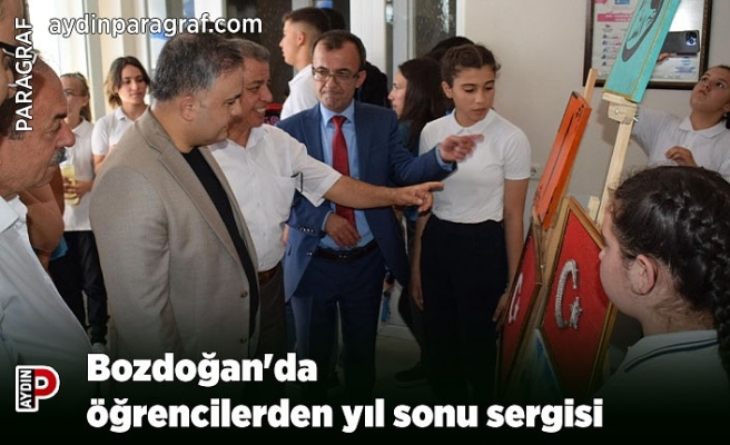 Bozdoğan'da öğrencilerden yıl sonu sergisi