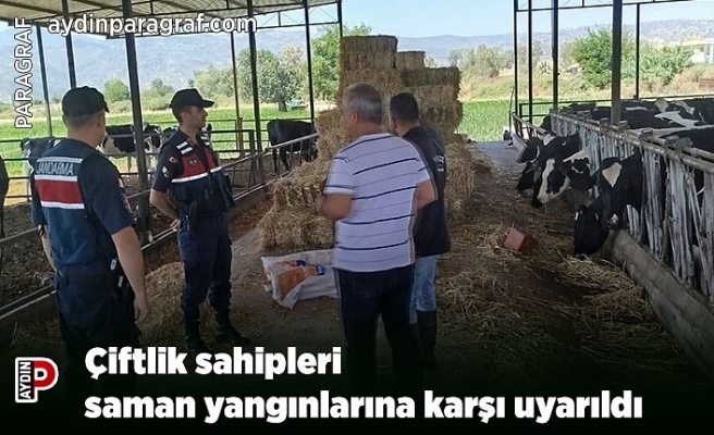 Çiftlik sahipleri saman yangınlarına karşı uyarıldı