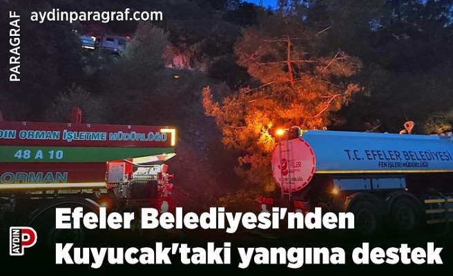 Efeler Belediyesi'nden Kuyucak'taki yangına destek