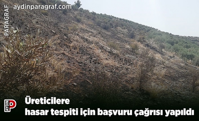 Üreticilere hasar tespiti için başvuru çağrısı yapıldı
