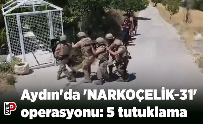 Aydın'da 'NARKOÇELİK-31' operasyonu: 5 tutuklama