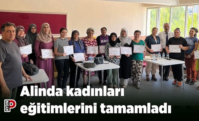 Alinda kadınları eğitimlerini tamamladı
