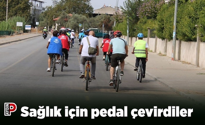 Sağlık için pedal çevirdiler