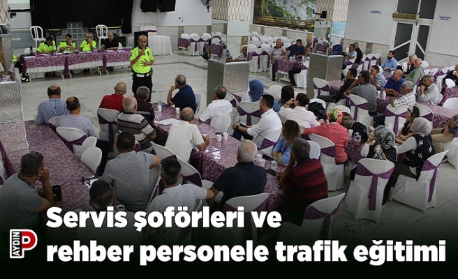 Servis şoförleri ve rehber personele trafik eğitimi