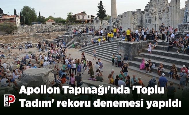 Apollon Tapınağı'nda 'Toplu Tadım' rekoru denemesi yapıldı