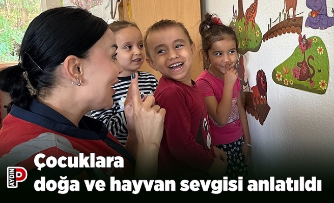 Çocuklara doğa ve hayvan sevgisi anlatıldı