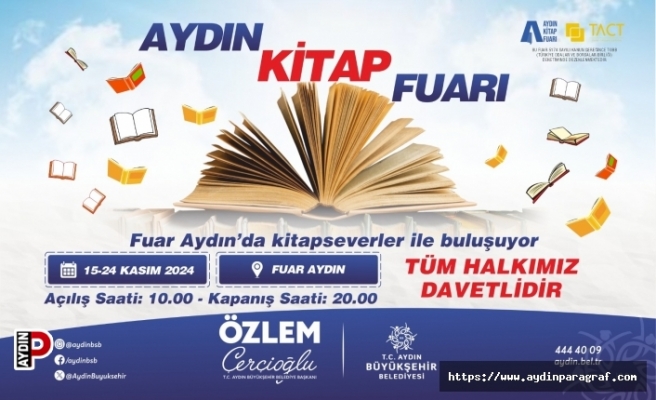 Aydın Kitap Fuarı Başlıyor