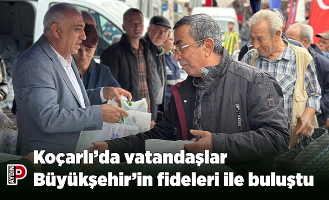 Koçarlı’da vatandaşlar Büyükşehir’in fideleri ile buluştu