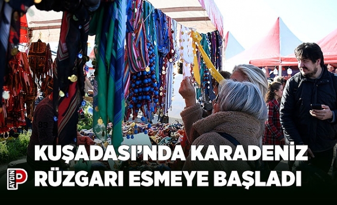 KUŞADASI’NDA KARADENİZ RÜZGARI ESMEYE BAŞLADI