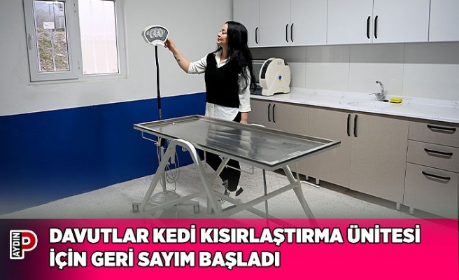 DAVUTLAR KEDİ KISIRLAŞTIRMA ÜNİTESİ İÇİN GERİ SAYIM BAŞLADI