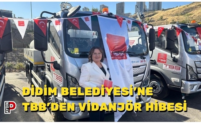 DİDİM BELEDİYESİ’NE TBB’DEN VİDANJÖR HİBESİ