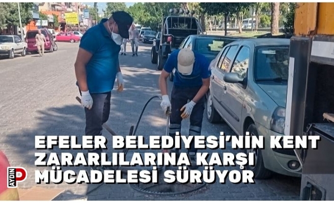 EFELER BELEDİYESİ’NİN KENT ZARARLILARINA KARŞI MÜCADELESİ SÜRÜYOR