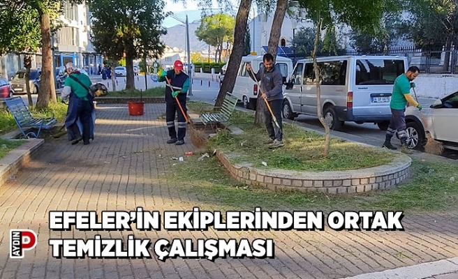 EFELER’İN EKİPLERİNDEN ORTAK TEMİZLİK ÇALIŞMASI