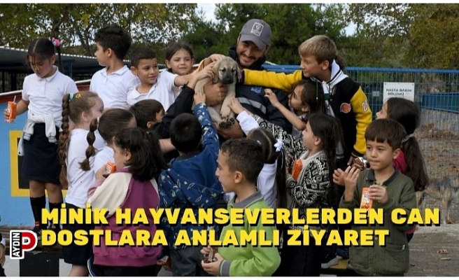 MİNİK HAYVANSEVERLERDEN CAN DOSTLARA ANLAMLI ZİYARET
