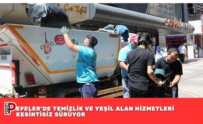 EFELER’DE TEMİZLİK VE YEŞİL ALAN HİZMETLERİ KESİNTİSİZ SÜRÜYOR