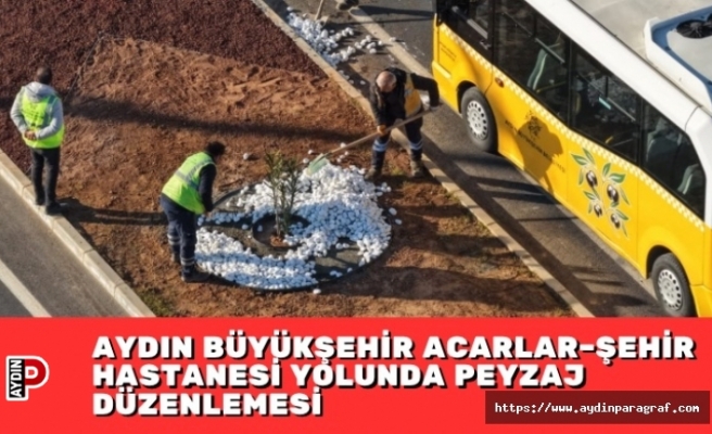AYDIN BÜYÜKŞEHİR ACARLAR–ŞEHİR HASTANESİ YOLUNDA PEYZAJ DÜZENLEMESİ