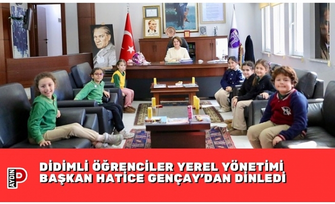 DİDİMLİ ÖĞRENCİLER YEREL YÖNETİMİ BAŞKAN HATİCE GENÇAY’DAN DİNLEDİ
