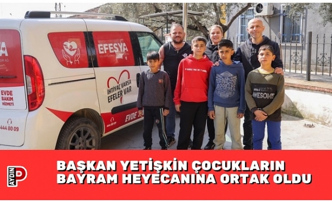 BAŞKAN YETİŞKİN ÇOCUKLARIN BAYRAM HEYECANINA ORTAK OLDU
