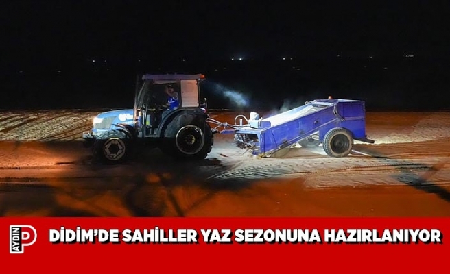 DİDİM’DE SAHİLLER YAZ SEZONUNA HAZIRLANIYOR