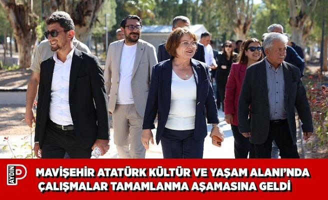 MAVİŞEHİR ATATÜRK KÜLTÜR VE YAŞAM ALANI’NDA ÇALIŞMALAR TAMAMLANMA AŞAMASINA GELDİ