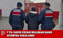 7 YIL HAPIS CEZASI BULUNAN ŞAHIS AYDIN’DA YAKALANDI