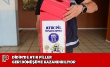 DİDİM’DE ATIK PİLLER GERİ DÖNÜŞÜME KAZANDIRILIYOR