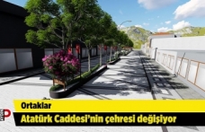 Ortaklar Atatürk Caddesi’nin çehresi değişiyor