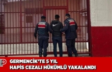 GERMENCİK’TE 5 YIL HAPİS CEZALI HÜKÜMLÜ YAKALANDI