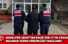 NAZİLLİ’DE JASAT’TAN KAÇIŞ YOK: 17 YIL CEZASI BULUNAN YAĞMA HÜKÜMLÜSÜ YAKALANDI