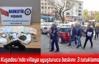 Kuşadası’nda villaya uyuşturucu baskını: 3...