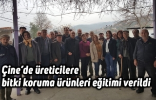 Çine’de üreticilere bitki koruma ürünleri eğitimi...