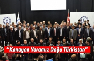 “Kanayan Yaramız Doğu Türkistan”