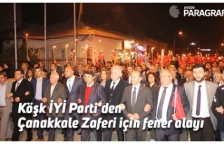Köşk İYİ Parti’den Çanakkale Zaferi için fener...