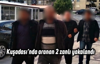 Kuşadası’nda aranan 2 zanlı yakalandı