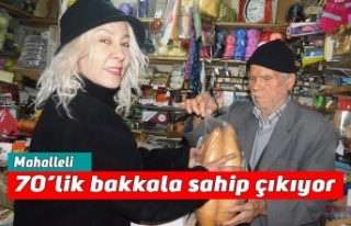 Mahalleli 70’lik bakkala sahip çıkıyor