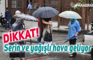 Serin ve yağışlı hava geliyor