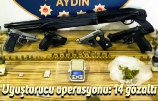 Uyuşturucu operasyonu: 14 gözaltı