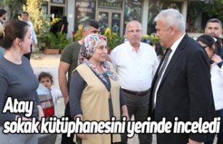 Atay sokak kütüphanesini yerinde inceledi