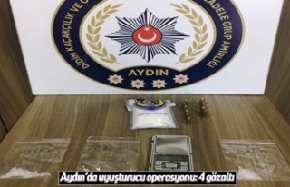 Aydın’da uyuşturucu operasyonu: 4 gözaltı