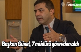 Başkan Günel, Özer Kayalı dönemindeki 7 müdürü...